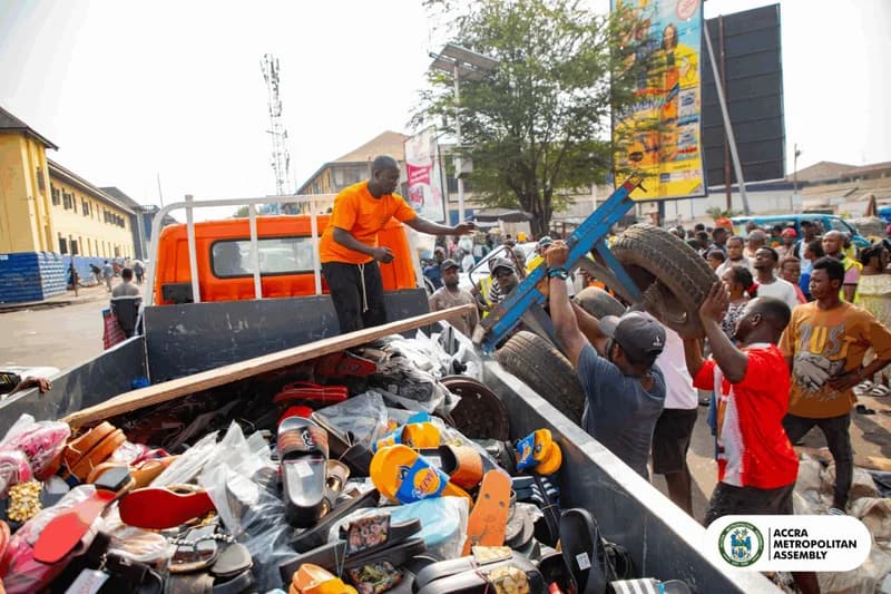 AMA Re-demarcates "Red Lines" in Major Decongestion Exercise Across Accra’s Central Business District