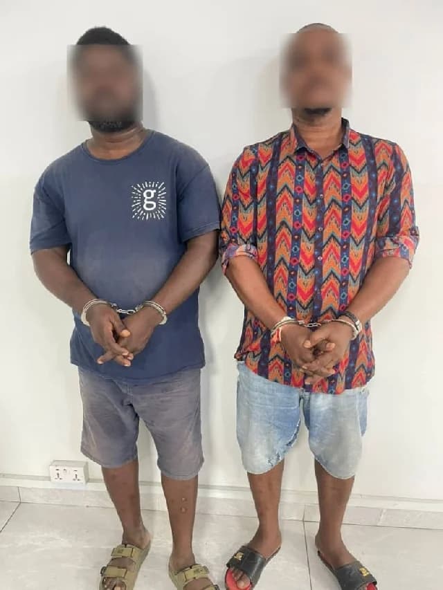 Police Arrest Two Suspected Landguards in Abokobi; Cache of Firearms and Ammunition Recovered
