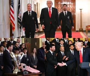 Lionel Messi Visits White House as George Russell Dominates Chaotic Australian GP Practice