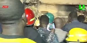 Tragic Building Collapse in Accra New Town: Two Confirmed Dead as Rescue Efforts Intensify for Trapped Worshipers