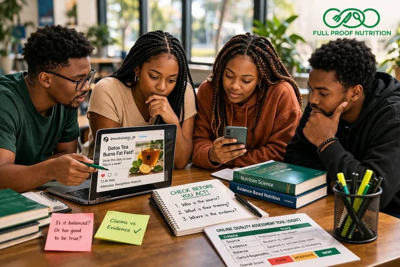 Study Highlights Risks of Nutrition Misinformation on Social Media for Ghanaian Students