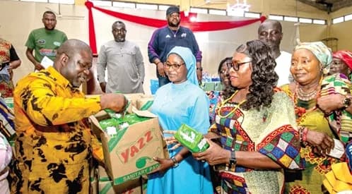 Professor Naana Jane Opoku-Agyemang Donates Over 1,000 Boxes of Sanitary Pads to Combat Period Poverty in Volta Region