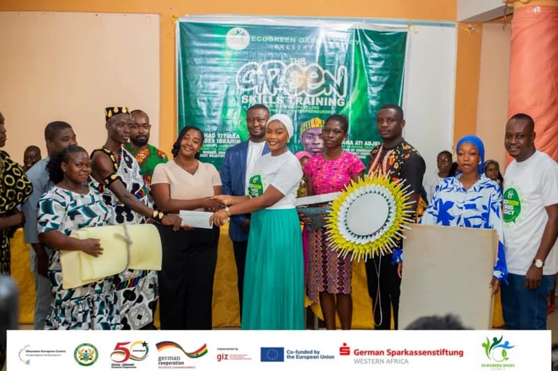 EcoGreen Oases Legacy Empowers 109 Techiman Youth and Vulnerable Groups Through Green Skills Training