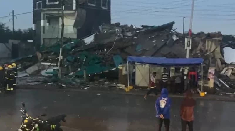 Two Dead After Three-Storey Building Collapses in Accra’s North Industrial Area