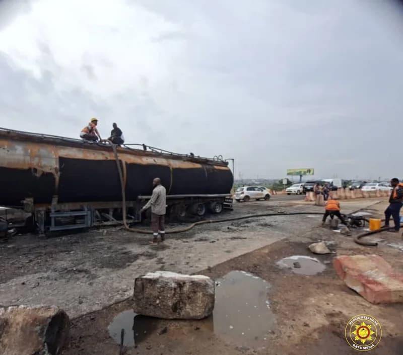 Tragic Head-on Collision on Accra–Tema Motorway Leaves One Dead and Three Severely Injured