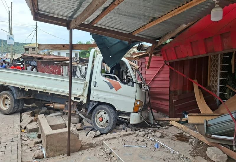 Frequent Road Crashes at Ho Civic Centre Spark Safety Concerns After Latest Truck Accident