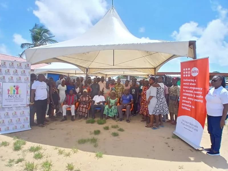 NCCE and UNFPA Launch Major Campaign in Anloga District to Combat Gender-Based Violence and Improve Adolescent Health