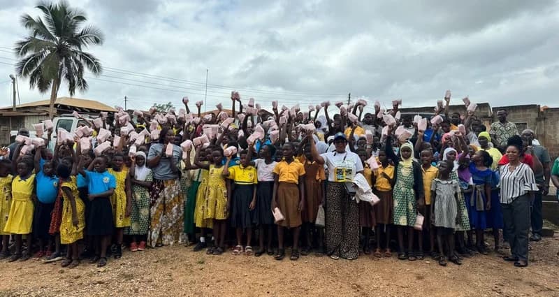 Marigold Foundation Boosts Menstrual Hygiene with Sanitary Pad Distribution to 1,500 Girls in Agona East