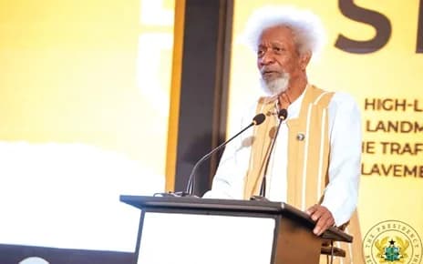 Nobel Laureate Wole Soyinka and Musician Gramps Morgan Urge Action on Reparatory Justice at Accra Summit