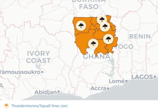 GMet issues severe weather warning as rainstorm batters northern Ghana