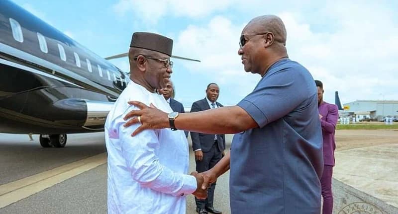 President John Dramani Mahama Welcomes ECOWAS Chair Julius Maada Bio Amidst National Flood Crisis Displacing 48,000 People
