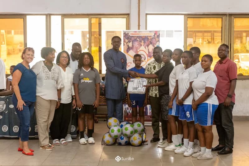 Feminine Star Africa Boosts Girls' Football in Ho Municipality Through Equipment Donation and Mentorship