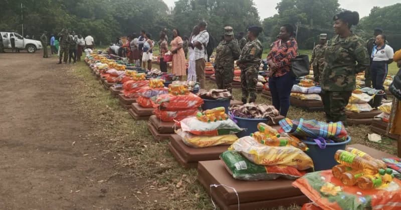 Lt. Gen. William Agyapong and Ghana Armed Forces Deliver Relief to 297 Personnel Affected by Severe Flooding