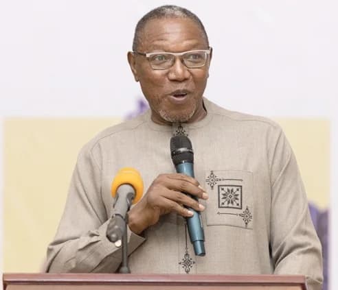Dr Clement Abas Apaak, Deputy Minister of Education, speaking at the closing ceremony