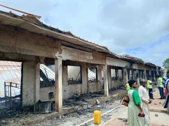 Fire destroys girls dormitory at Wa Islamic SHS, 138 students displaced