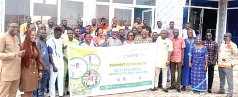 Some of the dignitaries and participants after the training workshop