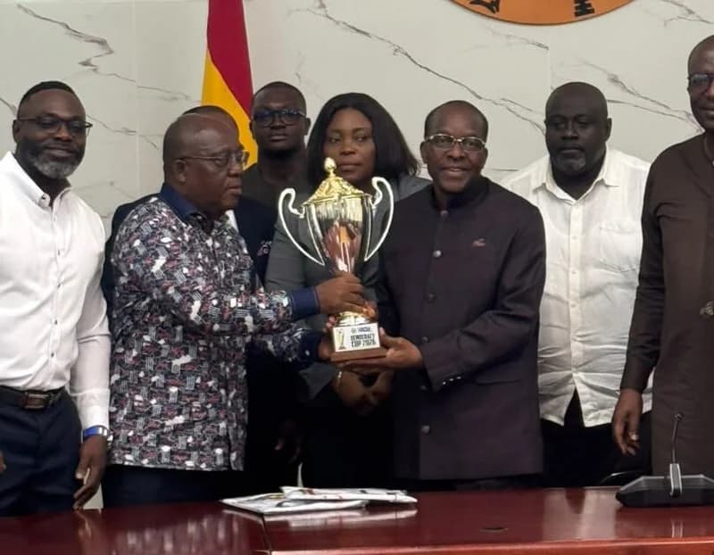 Speaker Alban Bagbin Unveils 2026 Democracy Cup Trophy and Strategic Sunderland Partnership to Boost Tourism