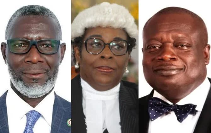 Justice Edward Amoako Asante, Justice Sophia Rosetta Bernasko Essah and Tony Forson nominated for Supreme Court bench