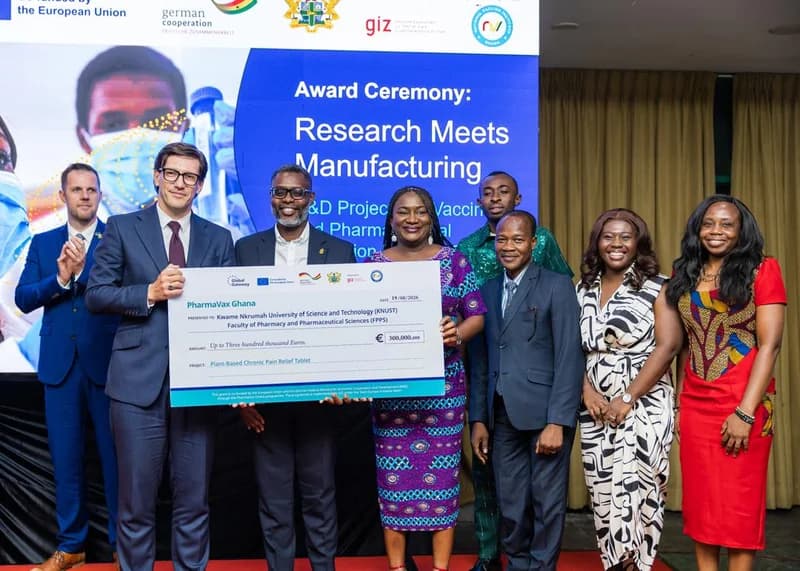 KNUST Consortium Secures €300,000 Grant to Develop Locally Manufactured Herbal Pain Relief Tablets