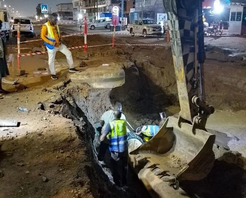 Ghana Water Limited Restores Water Supply to Western Accra After Construction-Related Pipeline Damage