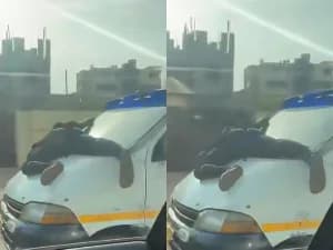 Accra Loading Boy Clings to Speeding Trotro in Viral Dispute Over Unpaid Fees