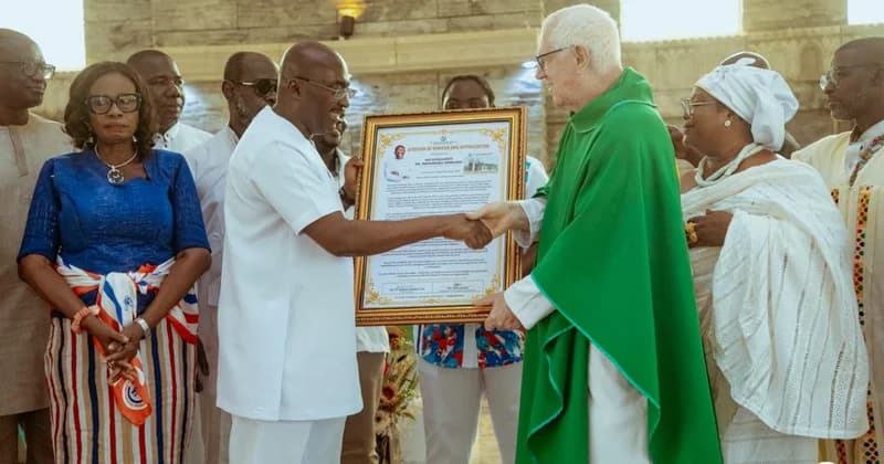 Dr. Mahamudu Bawumia Commissions St. Jude’s Catholic Church in New Weija Following Promise to Fr. Andrew Campbell