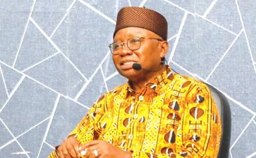 Kofi Totobi Quakyi, former National Security Minister, speaking at the policy dialogue