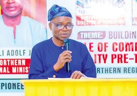 Ali Adolf John, Northern Regional Minister speaking at the forum
