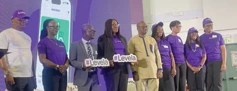 Jane Mingle (4th from left), Chief Executive Officer, Prudential Life Insurance Ghana (PLIG), with Dr Emmanuel Newman, (middle), Director of Tertiary Education of the Ministry of Education, and Senior Management members of PLIG at the ceremony