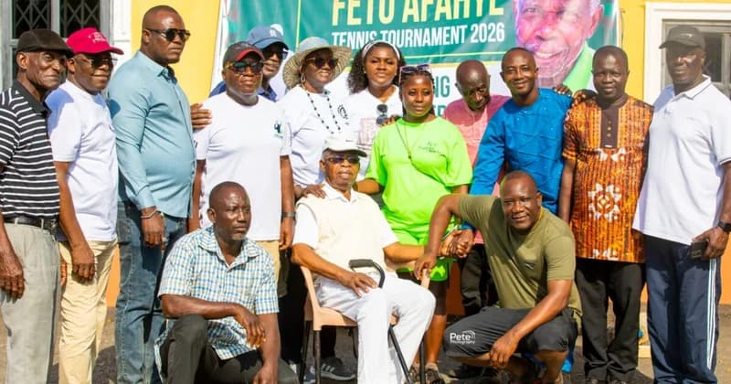 Professor Bannerman Richter Honored as Ghana’s Oldest Active Tennis Player at 2026 Fetu Afahyɛ