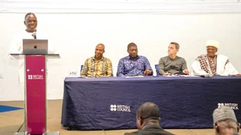 Salem Kalmoni, President of Baraka Policy Institute, and CEO of Japan Motors and Group, addressing the forum. Picture: ELVIS NII NOI DOWUONA