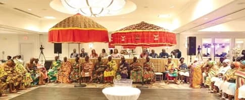 Durbar of the respective traditional leaders at the 17th Convention of the Council of Bono and Ahafo Associations of North America (COBAANA) held in Illinois, Chicago
