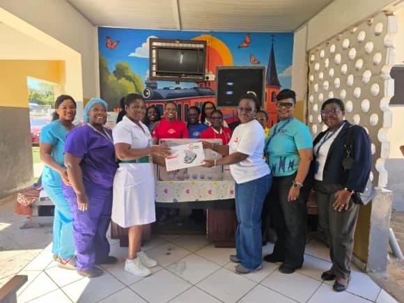 ECG Queens donate to Tema Hospital