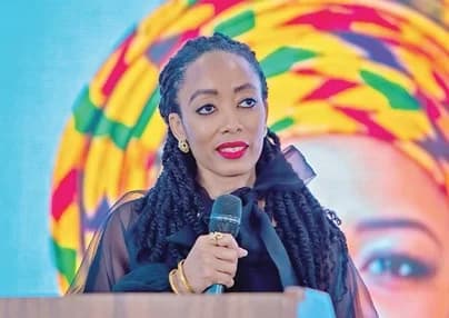 Yaa Asantewaa Agyeman-Rawlings — Executive Director, J.J.Rawlings Foundation, speaking at the launch
