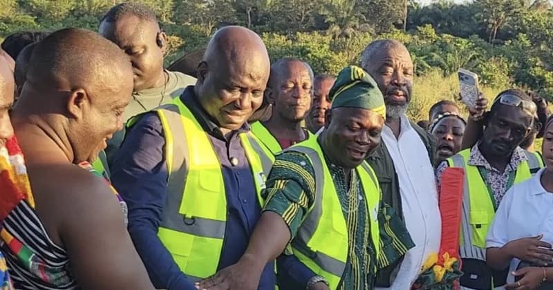 Agriculture Minister Eric Opoku Breaks Ground on GHS 4.1 Million Irrigation Infrastructure in Aninkroma