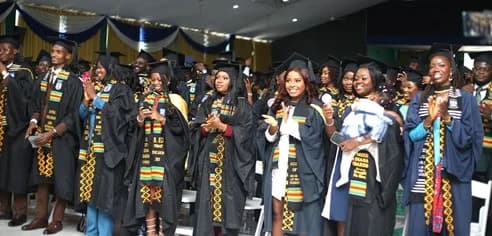 The graduating students