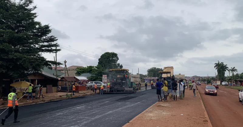 Sunyani Inner-Ring Road project begins major asphaltic overlays