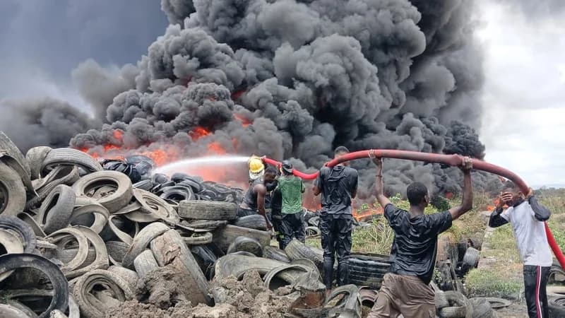 Ghana National Fire Service contains blaze at Yota Energy facility