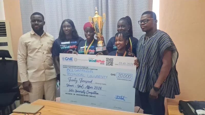 Bolgatanga Technical University wins GH₵20,000 for flood-monitoring system