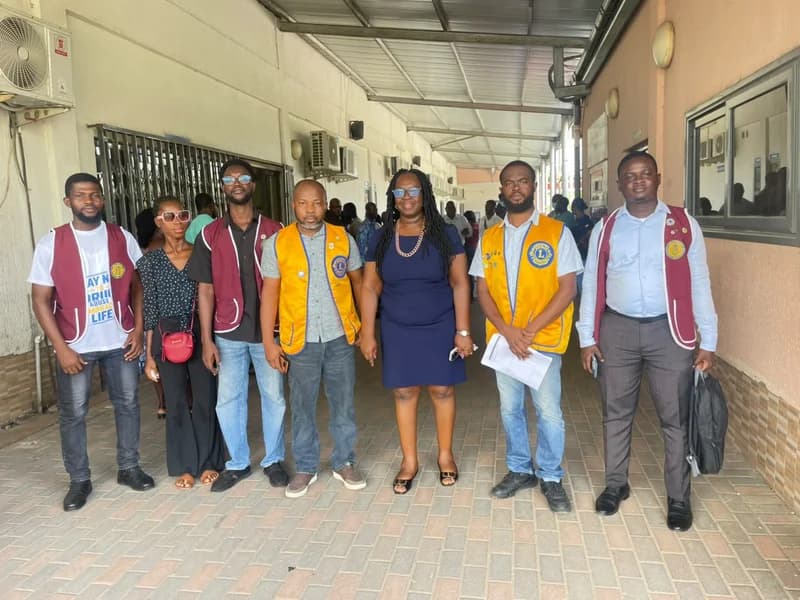 Leo District 418 Ghana provides free eye screenings at Korle Bu