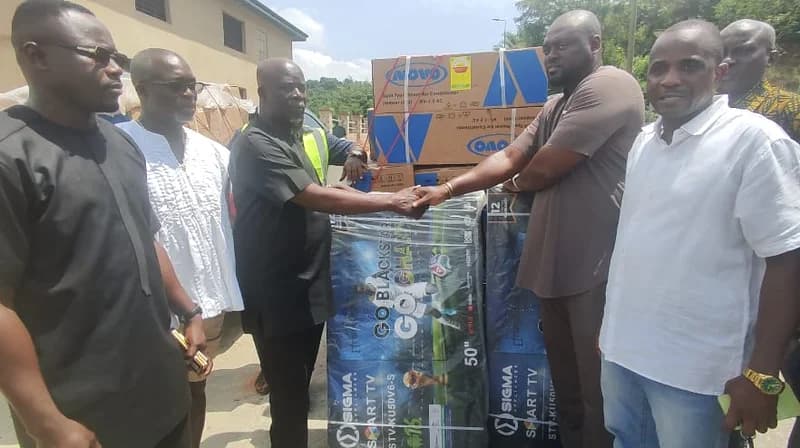 Daniel Kwame Acheampong donates 16 air conditioners to NDC Western office