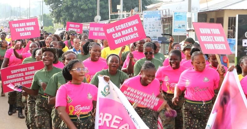 Prospera Soliku leads breast cancer awareness float in Wa