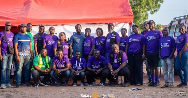 Rotary Club of Accra Ridge screens 700 residents in Kotoso