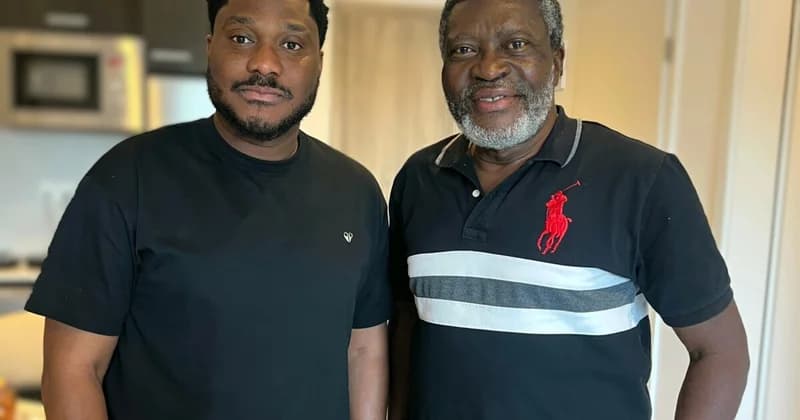 Jeffrey Nortey meets Kanayo O. Kanayo after viral comedy recognition