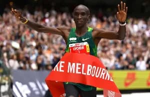 Eliud Kipchoge secures first marathon victory in three years in Melbourne