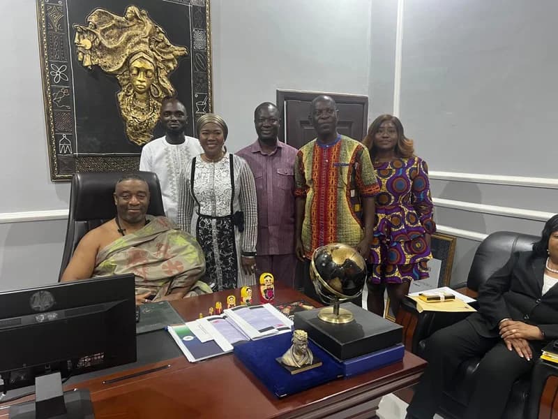 Accra Metropolitan University visits Ga Mantse for maiden Dzenten Festival