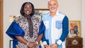 Lady Julia Osei Tutu receives Christian Louboutin designer shoes