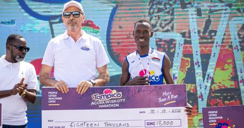 Ishmeal Arthur wins 2026 Tampico Accra Inter-City Marathon