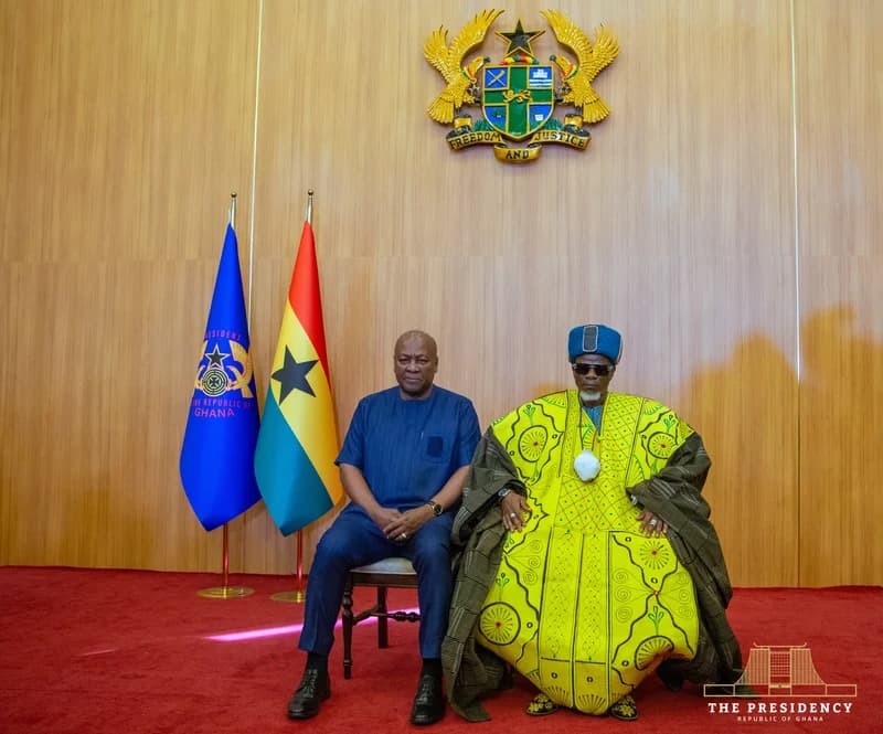 John Dramani Mahama urges Dagbon Regent to preserve peace