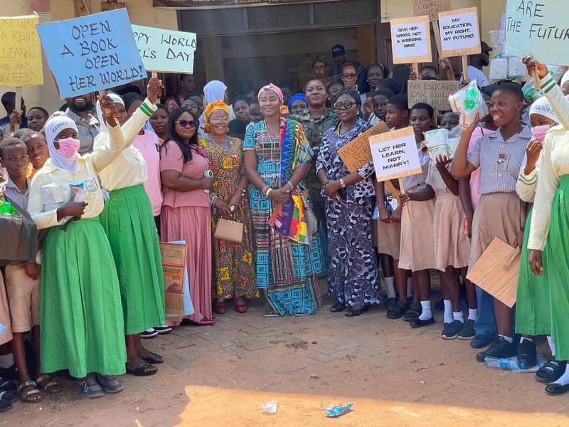Naana Adiki Manyeyo Adi I leads campaign to end child marriage in Ada East